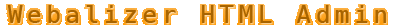 Webalizer HTML Admin